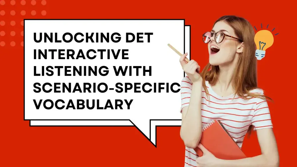 Etkileşimli Dinleme Senaryo Kelime Bilgisi