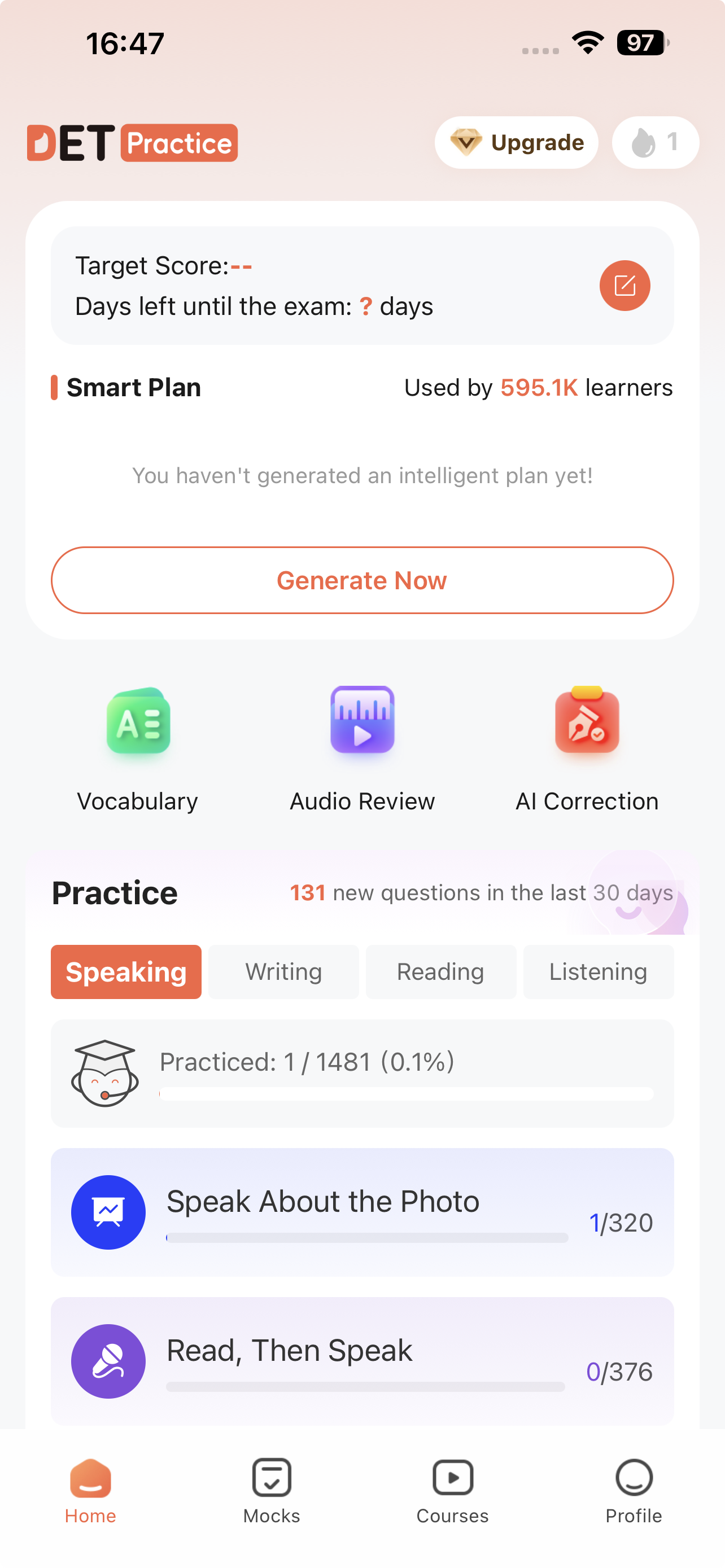Ein Blick in die DETPractice-App