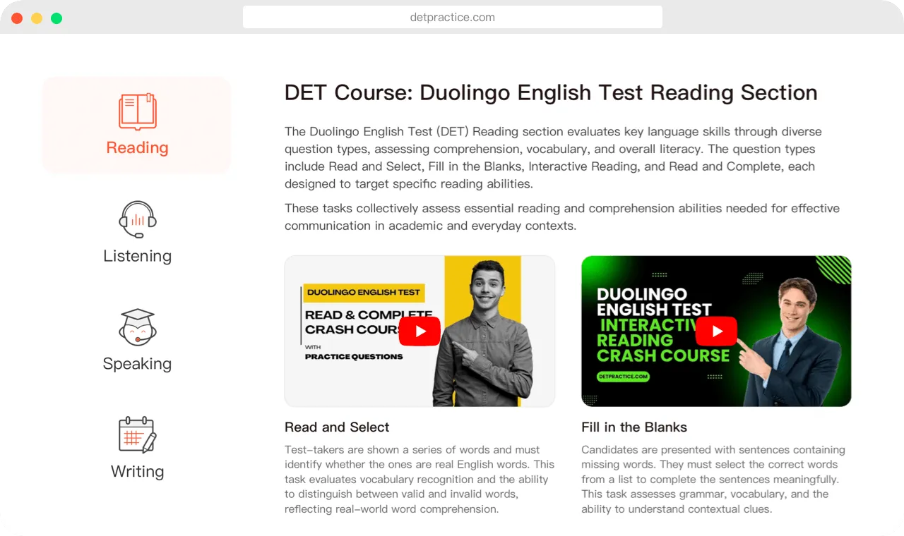 DET Writing AI Correction