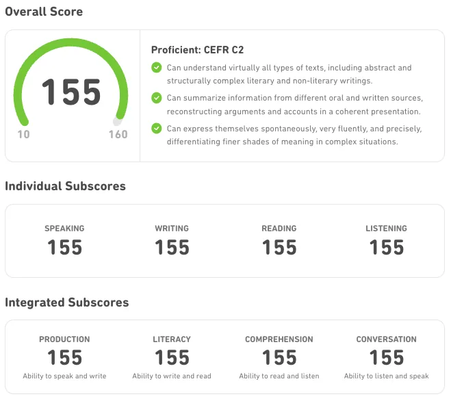 DET score report 6