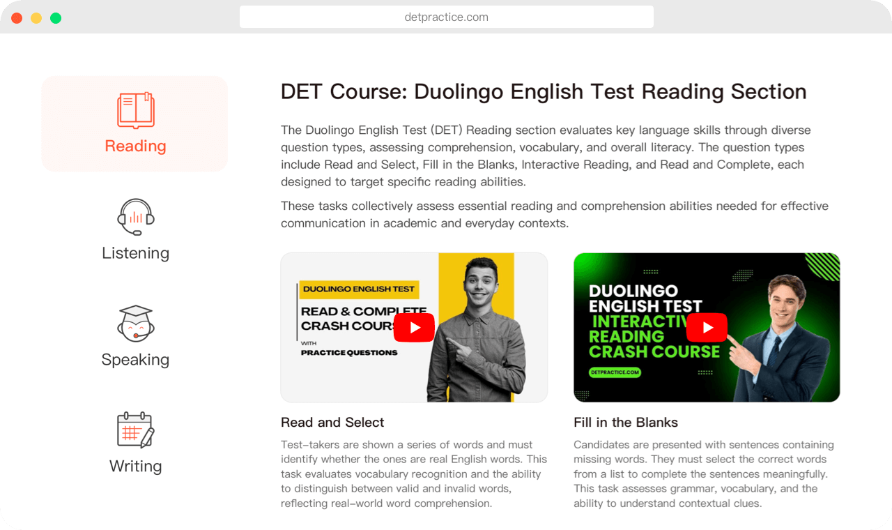 DET Writing AI Correction